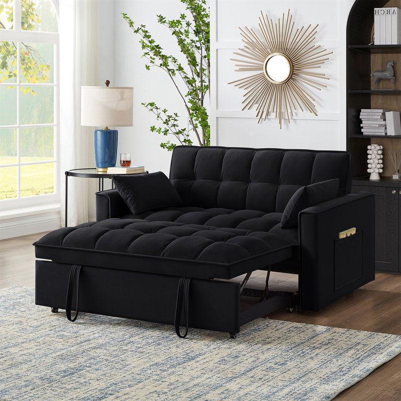 Latitude Run® 4 In1 Loveseat Sofa Bed With Armrests